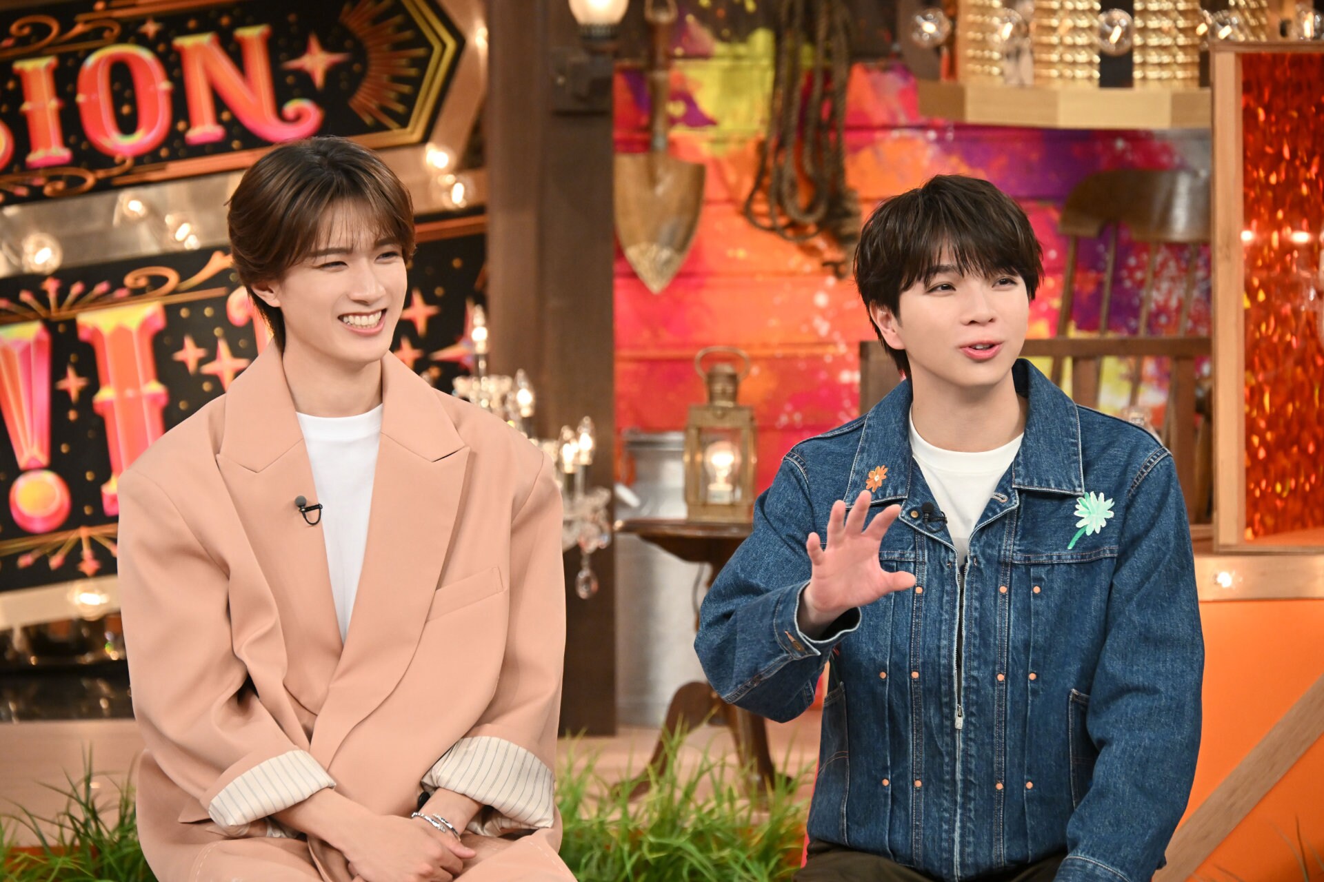 M!LKの爆裂ミッション」スタジオ収録の様子。山中柔太朗と塩﨑太智