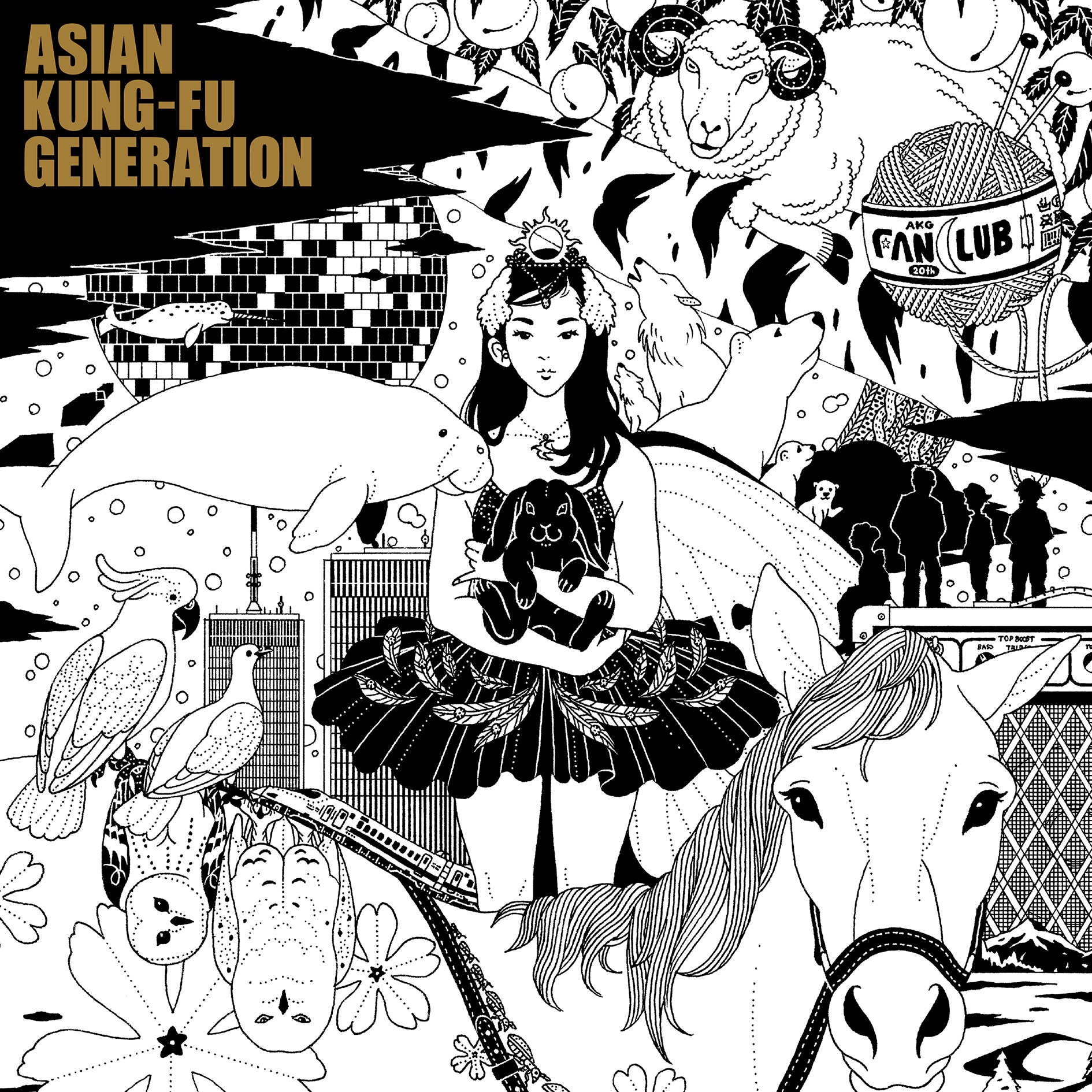 ASIAN KUNG-FU GENERATION『ファンクラブ』アナログ盤 LP ASIAN KUNG-FU GENERATION「ファンクラブ」アナログ盤の描き下ろし