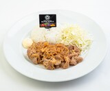 「堂本光一×ふぉ～ゆ～BLOOM WORLD in JOYPOLIS」コラボメニューの1つ「これが世界の始まり～ガッツリお肉の特製生姜焼きプレート～」。