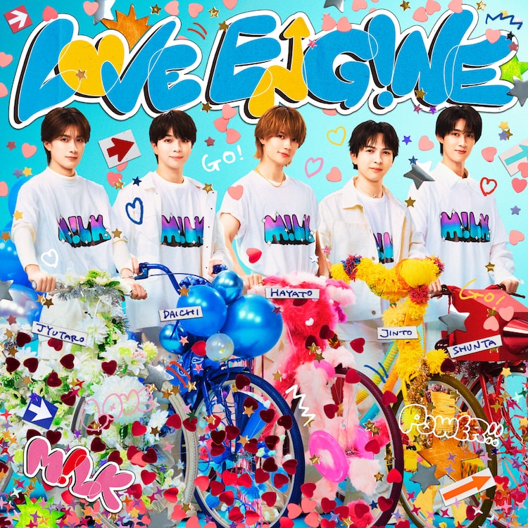 M!LK「LOVE ENG!NE」初回限定盤ジャケット