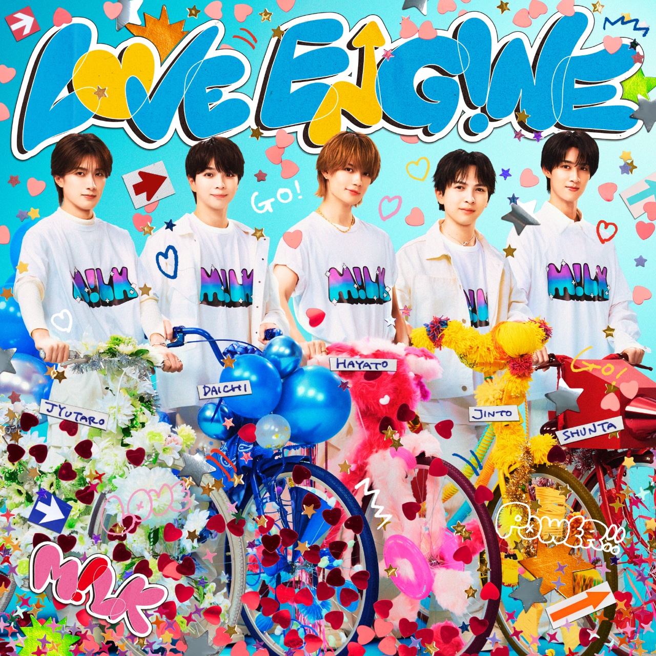 M!LK「LOVE ENG!NE」初回限定盤ジャケット