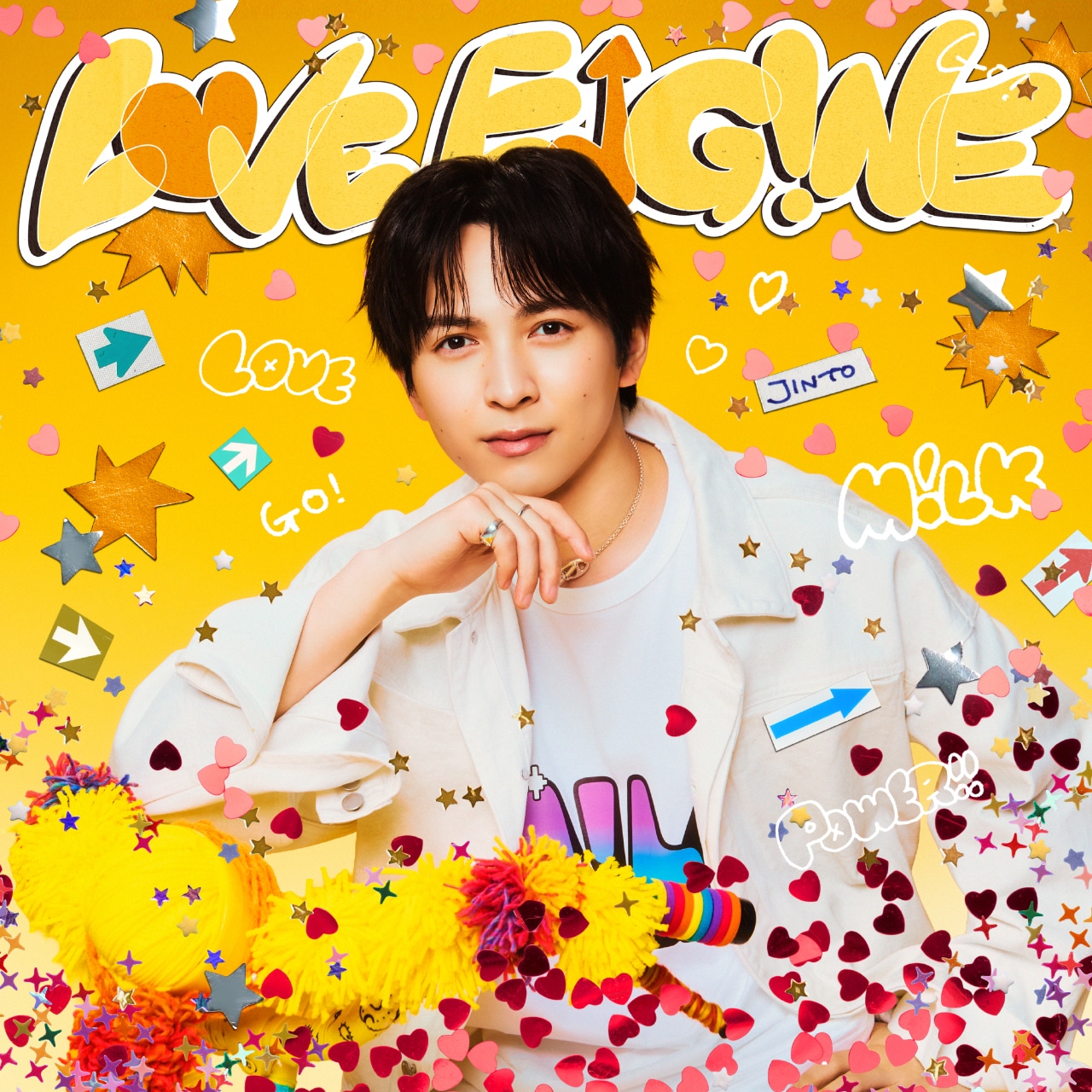 M!LK「LOVE ENG!NE」初回生産限定「吉田仁人」盤ジャケット