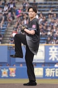 沢村玲（ONE N' ONLY）の投球の様子。