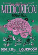 猫背のネイビーセゾン「Listen?! See?! Buy?! ONEMAN PARTY『MEDiCiNEON』」フライヤー
