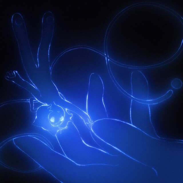Aiobahn「fade into blue (feat. 花澤香菜)」配信ジャケット