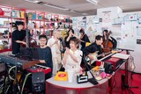 いきものがかりの「tiny desk concerts JAPAN」収録の様子。
