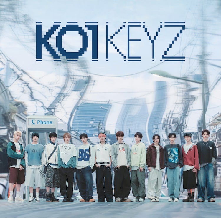 KO1KEYZ「KO1KEYZ」通常盤のジャケット。©LAPONE ENTERTAINMENT