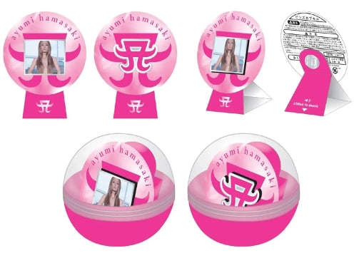 浜崎あゆみのCDジャケット全33枚がピンズに、全国でカプセルトイ販売