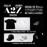 AKLO / ZORN「A2Z 2026」チケット付属グッズ告知ビジュアル