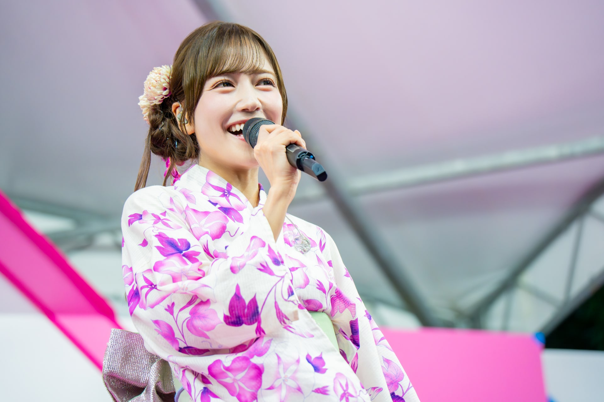 LOVE諸橋沙夏「TIF」2年連続ソロステージ、浴衣姿で伸びやかな歌声を