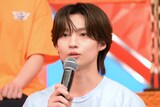 志賀李玖（ICEx）。「DAN! DAN! EBiDAN!」収録後の囲み取材より。