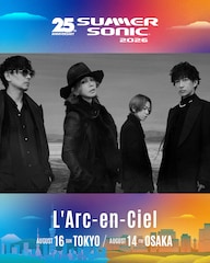 L'Arc-en-Cielの2年ぶり新曲「総天然色」サマソニコラボ映像で初公開