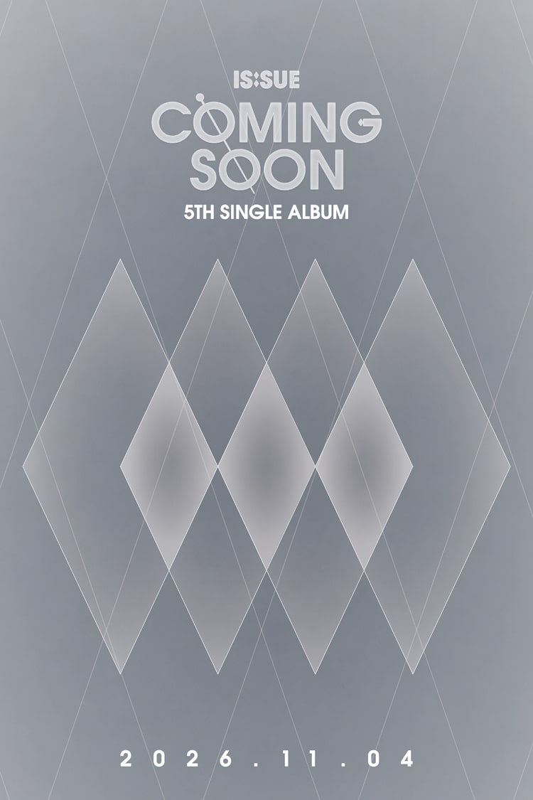 IS:SUE「COMING SOON」ロゴポスター
