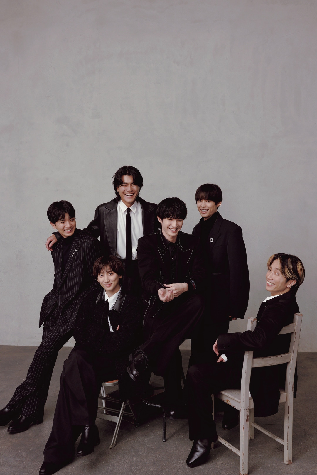 BAILA」10月号より、SixTONESの先行カット。（撮影：倉本侑磨［Pygmy