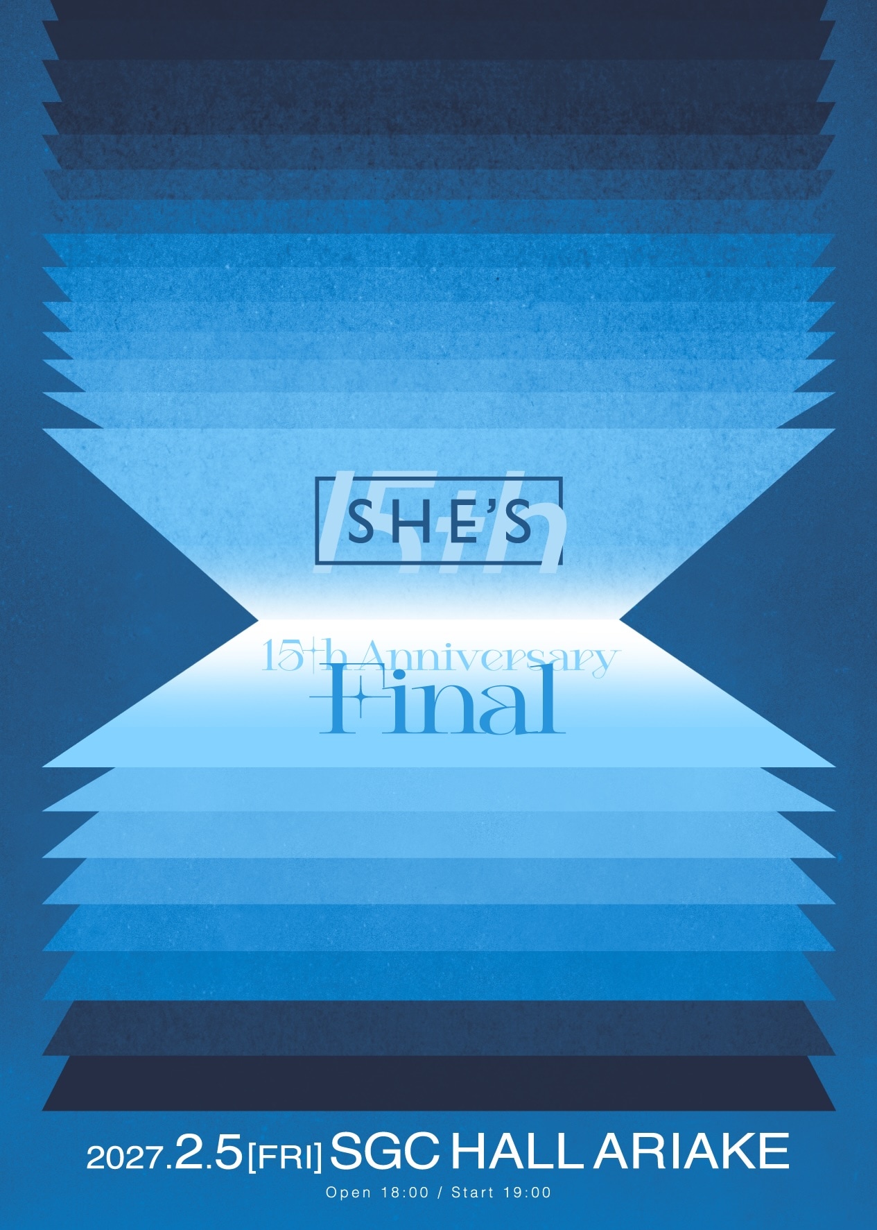 結成15周年のSHE'S、2027年2月にSGC HALL ARIAKEワンマン決定