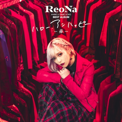 ReoNa「ハロー、アンハッピー -赤-」初回生産限定盤ジャケット
