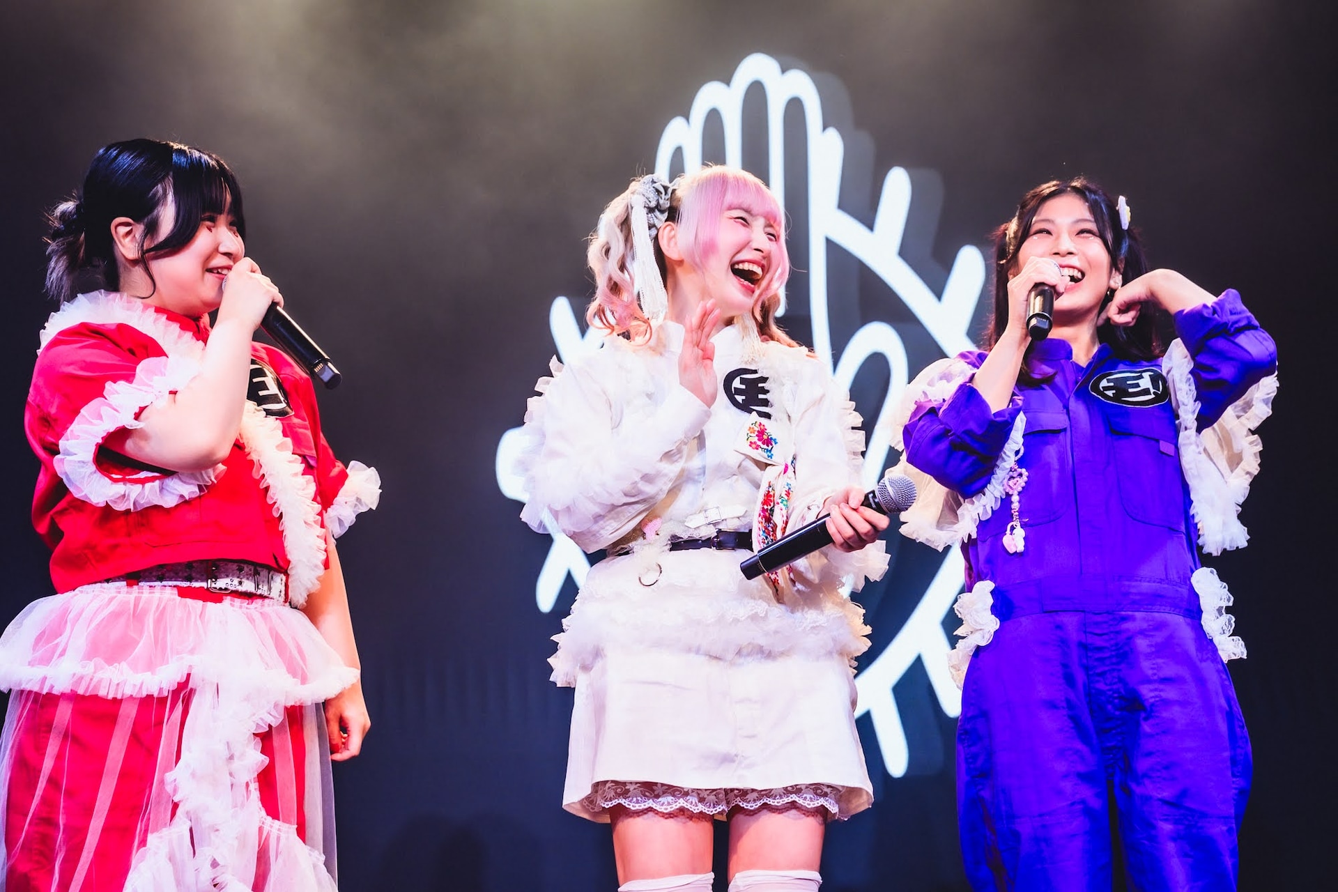 しふぉん、ようなぴ、けちょんと現ゆるめるモ！メンバー。（Photo by