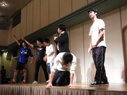 夕食争奪のギャグ合戦にて、最後飛び入り参加した田畑藤本が、生徒にまさかの敗退。