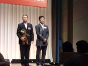 アマチュアコンビ「Goo・チョキ・ぱぁ」。ぬいぐるみをしっかり活かしたコント漫才を披露。演技は素人には見えない出来だったが、1回戦敗退。