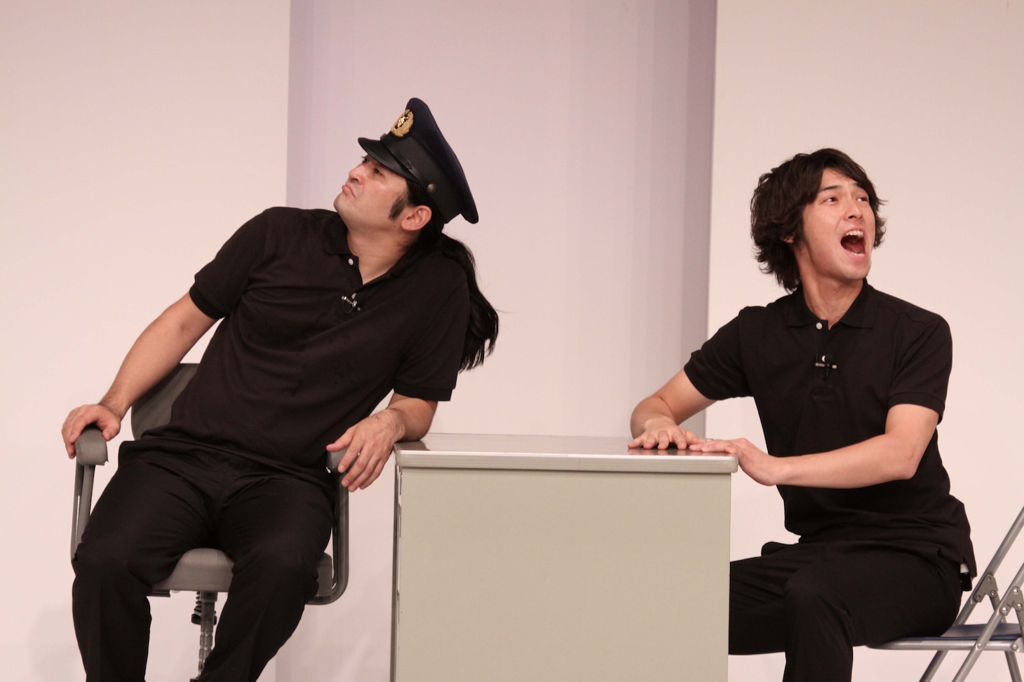 収録コントの一場面。