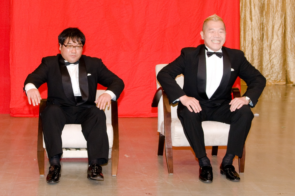 新番組の記者会見と聞かされていたウドと竹山だが……。