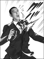 銃弾に襲われるオバマン。(c)リバートップ (c)ソニー・デジタルエンタテインメント