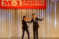 今年も指漫才で笑いを集めたノンスモーキンだが、惜しくも3回戦敗退。