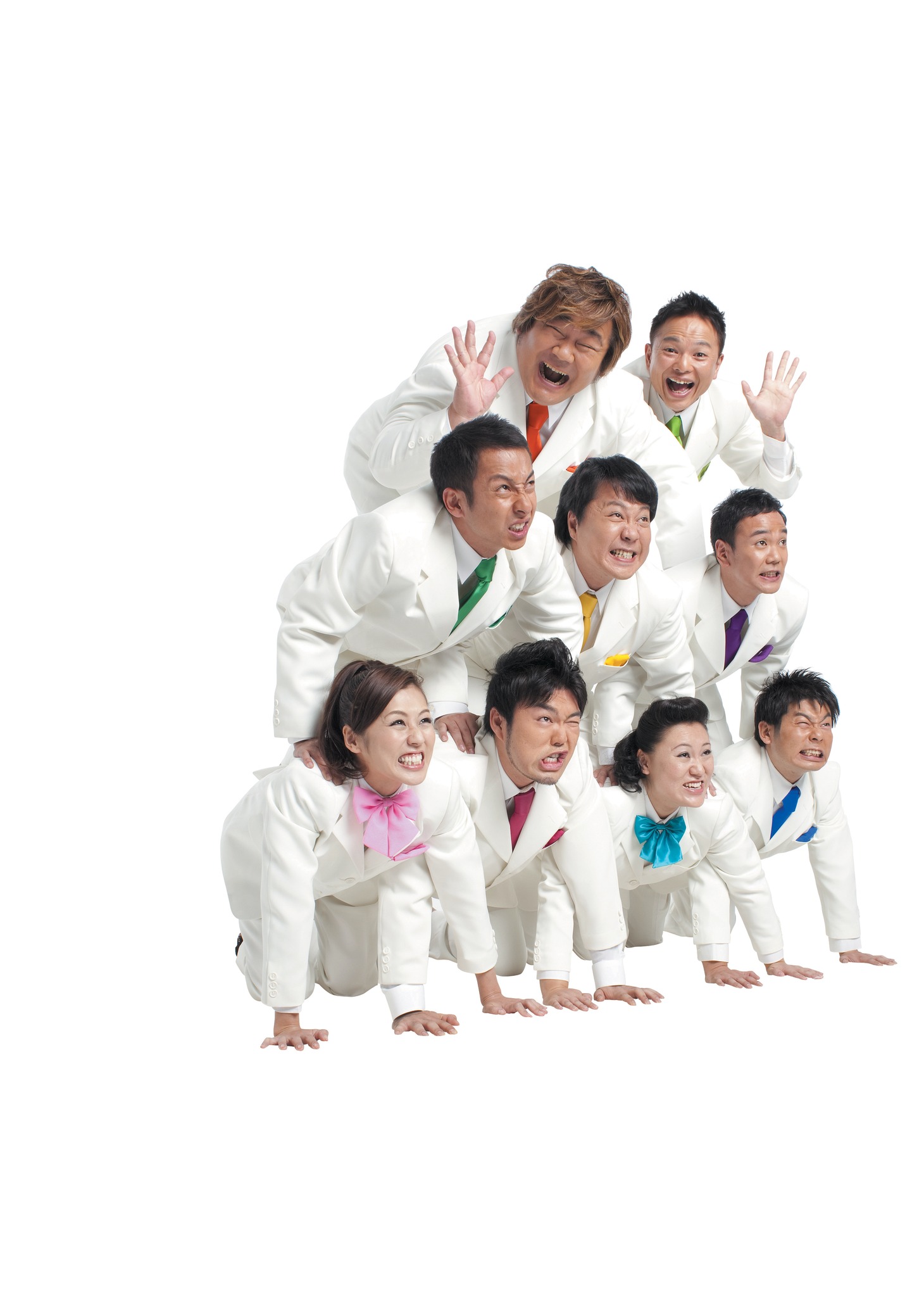 「ホンジャマカ ライブ“成人”～20周年すぎてました～」に出演する“新生ホンジャマカ”のメンバー。