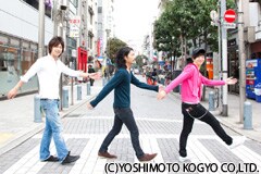 現在上演中の「かわいた血」の主演・パンサー。この公演には安田大サーカスも出演している。公演は14日までだが、ほとんどの前売りチケットが完売しているので、詳しくは神保町花月に問い合わせを。