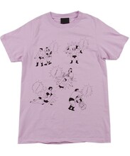 「トツギーノ×タイムカプセル」必殺技Tシャツ（ラベンダー）。(c) Bakarhythm / (c) 2009 BEAMS
