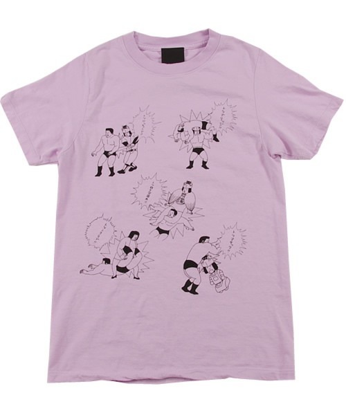 「トツギーノ×タイムカプセル」必殺技Tシャツ（ラベンダー）。(c) Bakarhythm / (c) 2009 BEAMS
