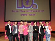 会見に臨んだ麒麟、ジャルジャル、モンスターエンジン、スマイル。(c)吉本興業