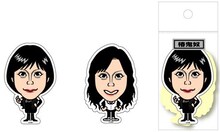 芸人ステッカー（椿鬼奴）、210円。2枚入り。