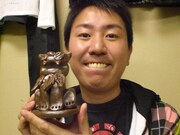 ツアー会場では、福田デザインのオリジナルヘルメットを10万円で受注販売。福田を含む計4名が購入したそう。