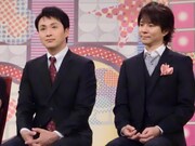 新社会人に向けてのアドバイスを聞かれた児嶋（左）は「この番組を見てください。そうすれば立派な社会人になれるようにできています」とコメント。渡部（右）は番組に関して「収録では何とも思わないのですが、家で改めてオンエアを見るとすごく役にたつんです」と、番組情報から手帳を買い換えたり、ツイッターを始めたと語った。