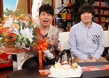 新番組「雨上がり食楽部」の収録を終えた雨上がり決死隊。誕生日の3月31日には嫁と子どもが実家に帰っており1人寂しく過ごしたとか。(C)KTV