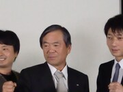 金田、河本が挨拶をしたあとに挨拶を求められた島田社長は「そのような過酷な状況で撮影していただいたことをお詫びします。すみません、そうとは知りませんでした」と陳謝。映画の中に出て来る島田社長の人物像にも注目しよう。
