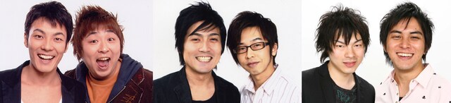 ツアーに参加する、どりあんず、ラフ・コントロール、LLR（左から）。