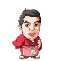 「びっくりぱちんこ 爽快 水戸黄門2」に登場するザ!!トラベラーズplus・タカアンドトシタカのアニメキャラクター。(c)KYHD.2010