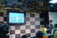 イベントではモニターを使ってショートアニメ「ちゃいちーのろーたーくん」も上映。
