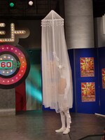 ハブの奇想天外な昆虫・下げ皿こそぎ舐め虫の登場に会場からは悲鳴が。トンボ科に属し、生息地は海沿いの中華料理店。生きていて不便なことは、食器洗い機の普及。気をつけていることは、夜10時以降の食事とバランスのとれた食生活。