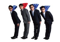 品川祐とスベラーズ。左から、“波田”こと波田陽区、品川庄司・品川、リーダーの“ダダ・スベリ”ことますだおかだ岡田、副リーダーの“チョイ・スベリ”こと小島よしお。