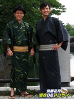 昨年2009年に行われた「京都花月～浴衣DEマンザイ・2009～」でのシャンプーハット。