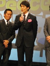 「相方の遠藤は上映初日の1回目に来てくれると言ってくれるが、恥ずかしいので断っている」と照れるココリコ田中。