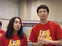 増谷キートンとPOISON GIRL BAND吉田。キートンが長髪のため「遠目ではPOISON GIRL BAND」な2人。キートンは吉田と「（前代未聞のほぼ全裸を披露した）M-1グランプリ準決勝のネタをやろうと思う」と発言し、全員に止められた。