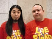 トリを飾ることになったPOISON GIRL BAND阿部とジューシーズ赤羽。阿部は「よく行く風俗店が一緒だとわかったので、風俗店の待合室ネタをやります」と、飄々と語った。