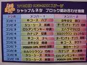 シャッフルネタのコンビ表。