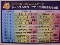 シャッフルネタのコンビ表。