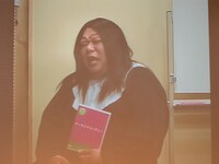 「菊地がタイプ」と語った女性コラムニスト。本物そっくりのハイクオリティなしゃべり方に会場も大爆笑。