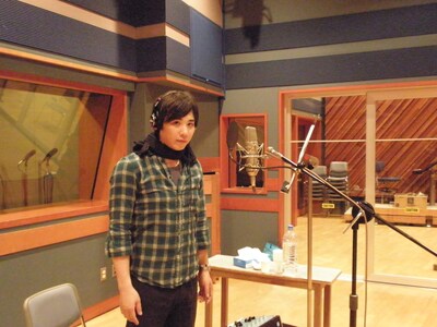 「Laugh＆Dream」のレコーディングを行うライセンス藤原。